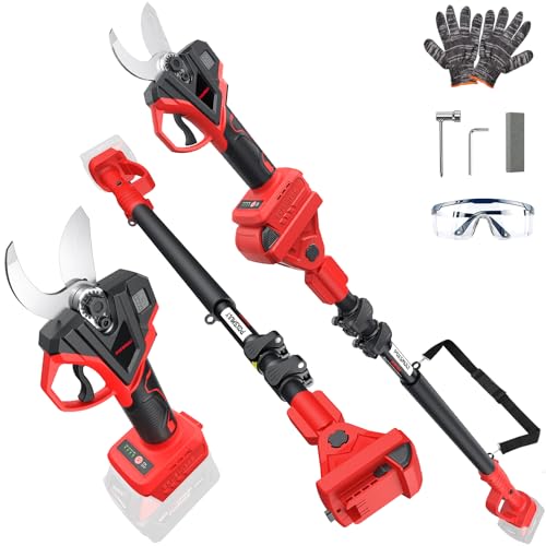 2-In-1 Electric Pruning Shears for Mil-waukee M18 Battery 1.6 Cutting Diameter Cordless Pole Pruners 18v - Brushless Motor 4 Modes Electric Pruning Shears for Gardening & Tree Trimmer (No Battery)