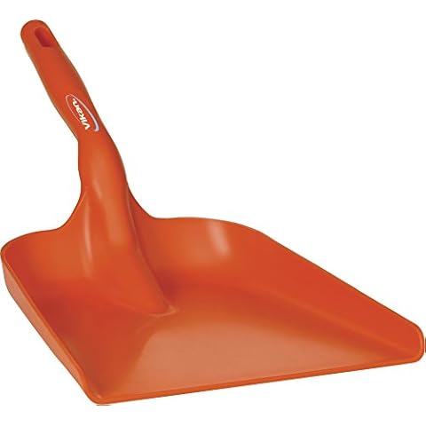 Vikan Lightweight Polypropylene Plastic Strong Hand Shovel Home Garden Hygienic (Orange) Cover