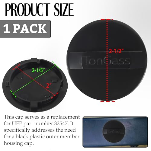Image of TonGass Plastic Outer Member Cap 2 1 /2 Inch Diameter