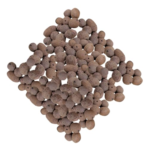DOITOOL Ceramsita Absorbente y Retentora de Agua para Macetas Gránulos de Cerámica 05-1 CM 1 Kg para Jardinería Cultivo sin Suelo y Decoración de Suculentas