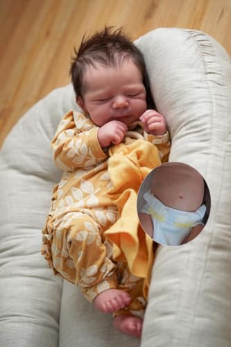 Zero Pam Bebe Reborn Silicona Cuerpo Completo, 47CM Muñecas Bebe Reborn Niña, Bebé Reborn Realista, Bebé Que Parece Real, Reborñ Cuerpo Entero Silicoña (Niña01)