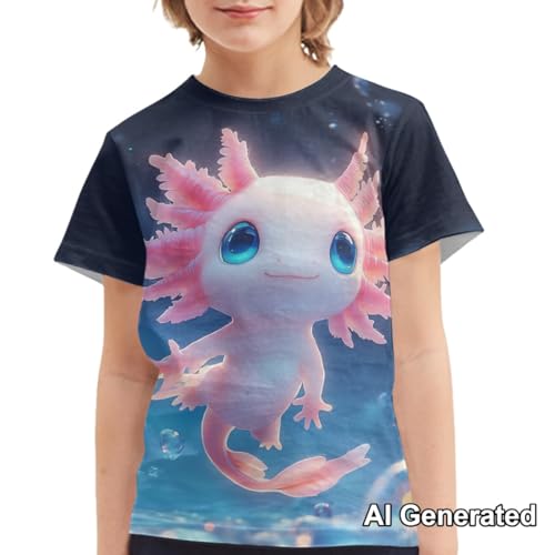 Image of Xhuibop Kids T Shirts for Boys Size 3-16 Girls Short Sleeve Sportswear Active Tops