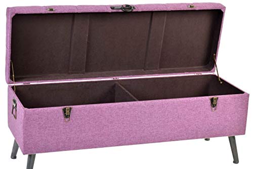 DRW - Set di 3 calzascarpe in poliestere e metallo, colore: lilla, 121 x 42 x 53 cm