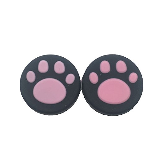 Altezza: circa 6,5 mm 2 x controller analogico rosa in silicone per Nintendo Switch NS Controller Joy-Con ThumbStick carino gatto zampa artiglio