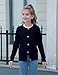 Girls Cardigans 7-8 School Uniform Cable Knitted Sweaters Kids Long Sleeve Button up Navy Blue Fall Winter Sweaters Cardgians