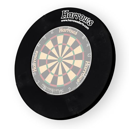 Harrows Protection pour cible de fléchettes 4 pièces Noir 70 cm