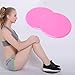 RiToEasysports 2pcs Exercise Core Sliders, Compact Dual Sided Gliding Discs for Full Body Workout Great for Core Training Home Gym Workouts (Pink)