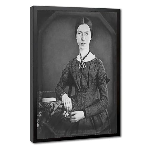 Impression sur toile Emily Dickinson portrait déco murale salon et bureau