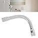 12.8cm/5.04in Adjustable Shower Head Extension Arm - Stainless Steel Stretchable Shower Arm with Rotating Swivel Flange for Wall Mounted Bathroom Shower Head