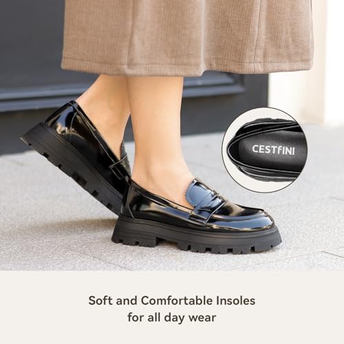Image of Cestfini Platform Chunky Loafers for Women