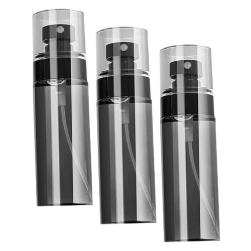 CRILSTYLEO 3 Piezas Botella de spray rocío de niebla fina botella de agua aislada jugo de perfume botella de viaje contenedor dispensador botellas de viaje vacías la mascota Black