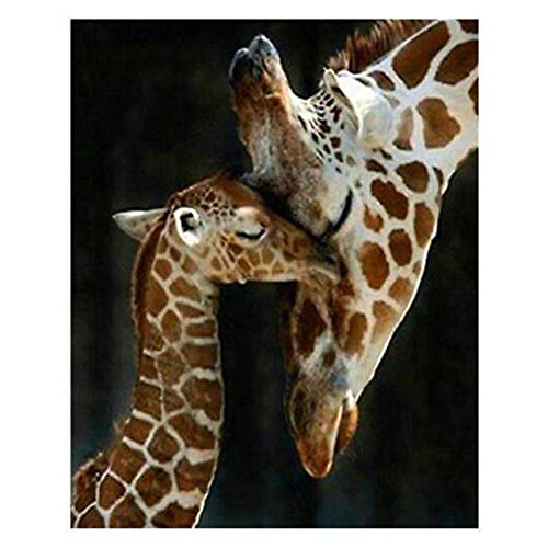 Diamond Painting Art for Adults Colorful Rainstone Dots Beads Kits Giraffe 11.8x15.7 in by Sunshin