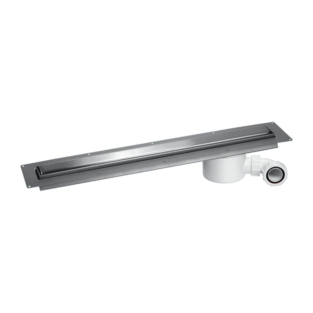 McAlpine Slimline Brushed 1000mm Channel Drain CD1000-O-B