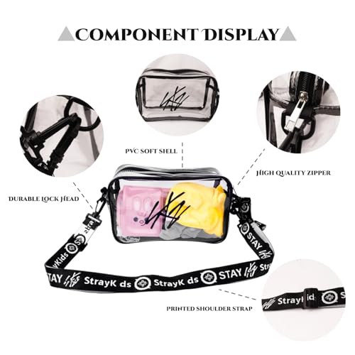 Lightstick Storage Bag Transparent Pvc Cross Body Bag Starykids Concert Crossbody Shoulder Bag for Stay Sk-z's Fans Gifts3