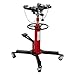 Emorefun Transmission Jack, 1322lbs Hydraulic Telescopic, Angle Adjustment, Foot Pedal, 360° Swivel Wheel, Garage/Shop Lift Hoist, Red