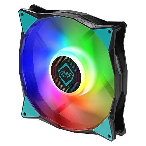 Ventilateur ARGB 140 mm IceGALE à 1600 RPM et connecteur 4 Pin PWM