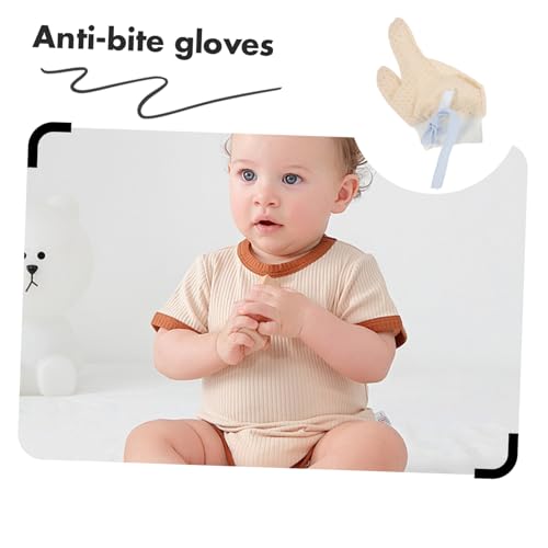 Baby Anti-Sucking Gloves for Infants Finger Protector for Thumb Sucking 1 Pair Soft Cotton Mittens for Newborns and Toddlers Prevents Finger Sucking Habit4