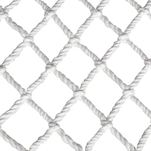 La Seguridad anticaída Red de Nylon - Pet Escaleras Escaleras Balcón Protección Infantil Neto Cubierta de Malla Blanca Decorativa Cuerda de 6 mm/cuadrícula de 5 cm Tamaño Opcional (Size : 2 * 4m)