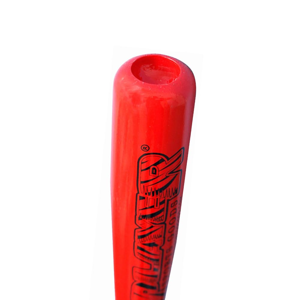 PSG C243 - Bate de béisbol de madera de arce profesional para adultos, jugadores jóvenes y profesionales para ligas en tamaño 33 pulgadas/-3 onzas, negro y rojo