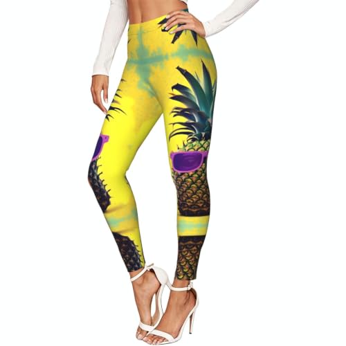 Leggings de compresión para mujer Psych: mallas suaves de piña para yoga