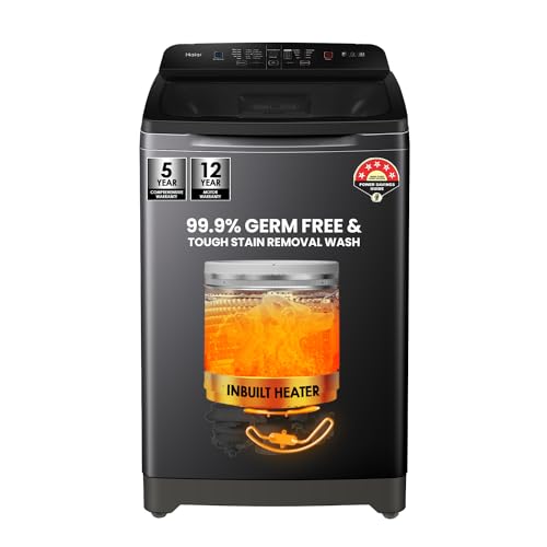 Image of Haier 8 Kg Topload with Inbuild Heater, Oceanus wave and Near Zero Pressure (HWM80-H678ES8)