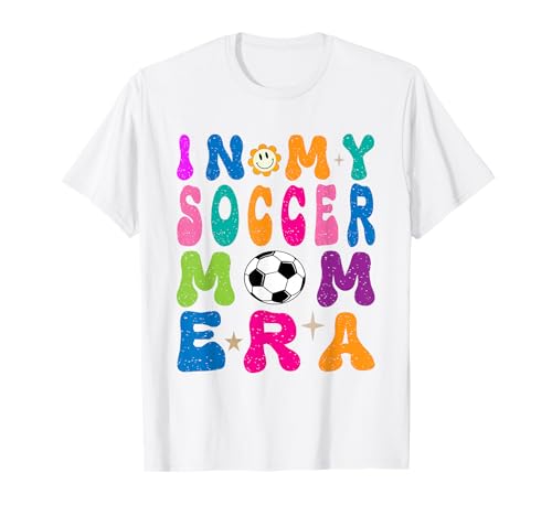In My Soccer Mom Era Retro Festa della mamma Fan di calcio Mamme Maglietta