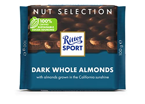 Ritter Sport Dark Whole Almond Chocolate 100 gm