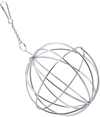 Rabbit Feeder Ball Rabbit Grass Ball Stainless Steel Hanging Sphere Bunny Hay Feeder Dispenser For Guinea Pig