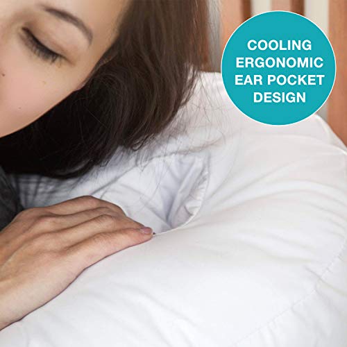 Image of DMI U-Shaped Side Sleeping Pillows For Neck And Shoulder Pain |Side Sleeper Neck Pillow & Pregnancy Pillow Side Sleeper With Ear Hole | Back, Hip, & Sciatica Relief(30 inchx20 inchx6 inch)