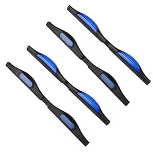 LUVODI Car Door Protectors, 4 Pack PVC Edge Guards – Blue, Universal Fit, Side Mirror & Door Recommended, Enhances Safety & Visibility, Prevents Scratches & Dents