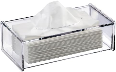 Clear Acrylic "Serene" Rectangular Tissue Box