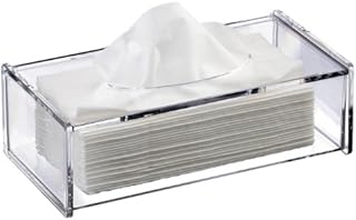 Clear Acrylic "Serene" Rectangular Tissue Box