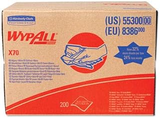 Kimberly-Clark 55300 Wypall X70 Cloth, 12.5