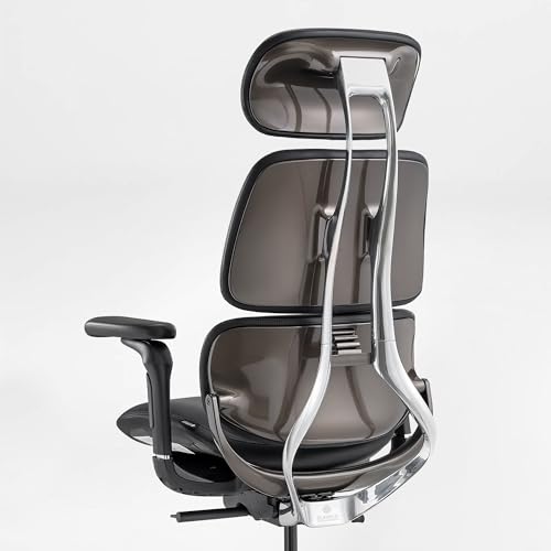 EUREKA ERGONOMIC Executive Office Chair, High Back Office Chair with Lumbar Support, Silicone Leather Executive Desk Chair Comfy Computer Chair with Headrest for Home Office, Black - Image 3