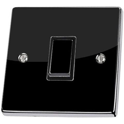 Vgo... Plain Gloss Black Light Switch Sticker vinyl cover skin Cover