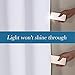 H.VERSAILTEX White Linen Blackout Curtains Durable Thick Textured Linen Look 100% Blackout Patio Door Curtain Anti Rust Grommet Extra Wide Sliding Door Curtain Panel, W100 x L96 inch- Bright White