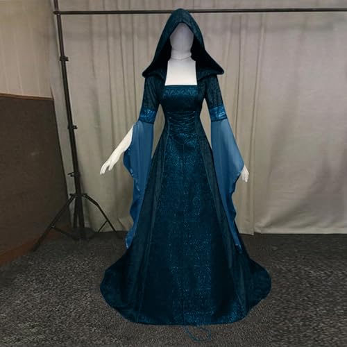 OIOLOYJM Renaissance Costume Women Medieval Sexy Plus Size Witch Vampire Gothic Halloween Costumes Woman 2025 Clothes Dresses