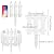 PLULON 24 Pieces Garden Fence with 24 Pieces Fence Insert White Plastic Fence Garden Picket Fence Edgings Lawn Flowerbeds Plant Borders Decorative Garden Yard