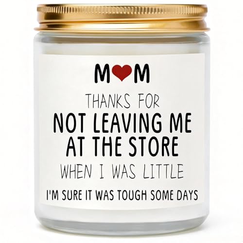 Haukea Gifts for Mom from Daughter Son Mom Birthday Gifts Mothers Birthday Gift for Stepmother Adoptive Mother Mothers Day - Lavender Scented Candle 9 oz (Moms 2)