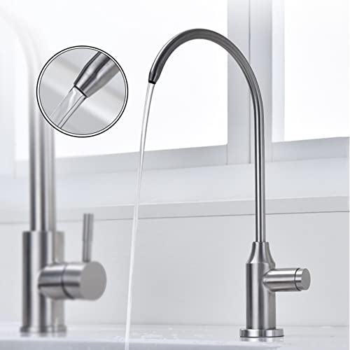 Robinet d'eau potable brossé design minimaliste pour évier - 4