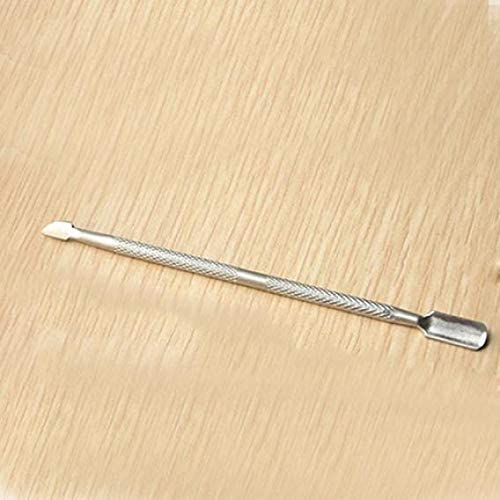 Stainless Steel Cuticle Nail Pusher Remover Double Ended Pedicure Manicure Tool Durable and Professional