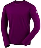 ASICS Men's Circuit 7 Warm-Up Long Sleeve Shirt (Cardinal, Large)