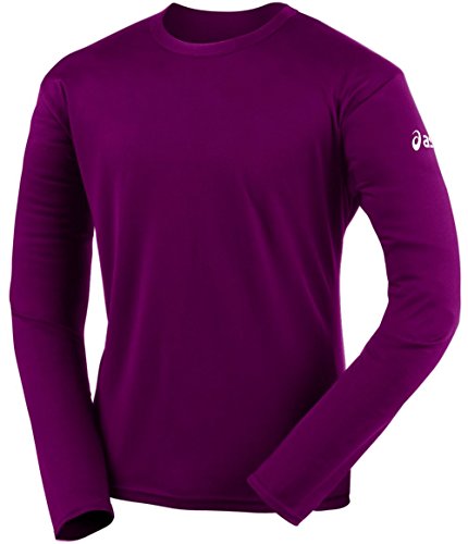 ASICS Men's Circuit 7 Warm-Up Long Sleeve Shirt (Cardinal, Large)