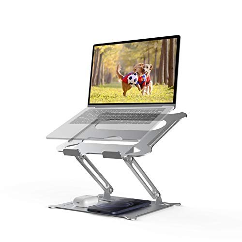 Laptop Stand, Kay Rucker Ergonomic Portable Computer Stand with Cooling Function, Adjustable Multi-Angle Height Laptop Stand Holder Compatible for MacBook Air Pro, Dell, HP, Lenovo More 10-17