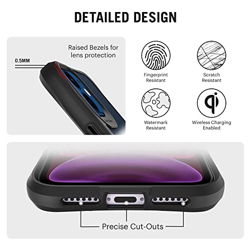 Image of DailyObjects Mobile Phone Case for iPhone 12 | Printed Clear Bulbs Black Hybrid Clear Case Cover Slim Back Cover | Designer Matte Finish | Hard Ultra Protective & Anti Shock