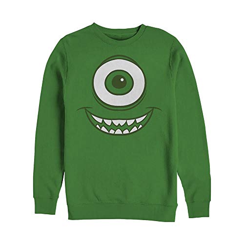 Fifth Sun Pixar Monsters Inc Mike Face Mens Pullover Crew Fleece