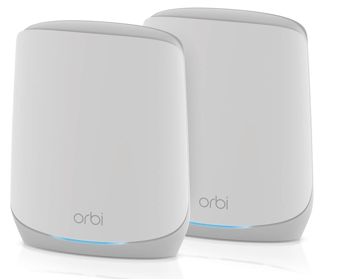 Netgear RBK763S-100NAS Orbi Tri-Band WiFi 6 Mesh System Router + 2 Satellites