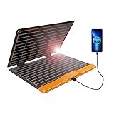 Cargador Solar PortáTil De 20 W 2 Puertos Usb Panel Solar Plegable Impermeable Ip67, Panel Solar Usb Monocristalino Etfe Para TeléFonos Inteligentes, Tabletas, Exteriores, Camping