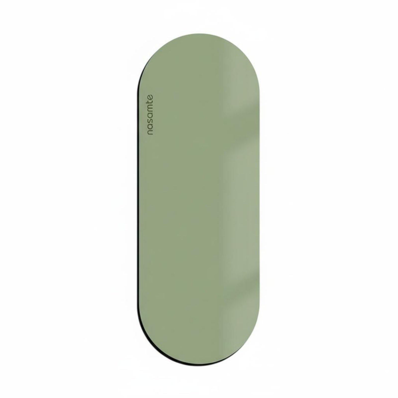 Long-Lasting Oval Exercise Mat Shock Absorption Exercise Mat Heavy-Duty Durability High Resilience for Yogis, Beginners, Green, 70 * 180cm-image-14