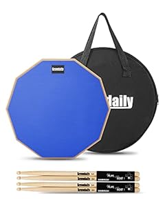 GrowDaily Schlagzeug-Übungs-Pad mit Sticks